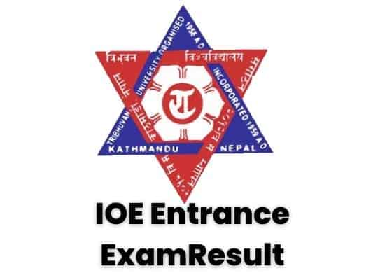 ioe entrance result